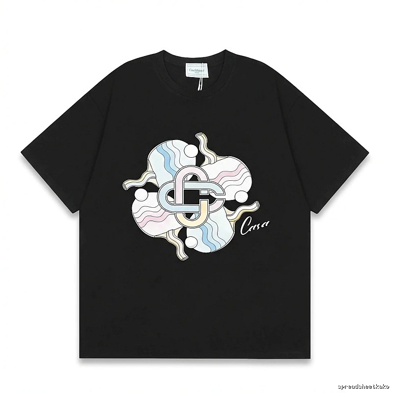 Casablanca Printed Trendy T - Shirt