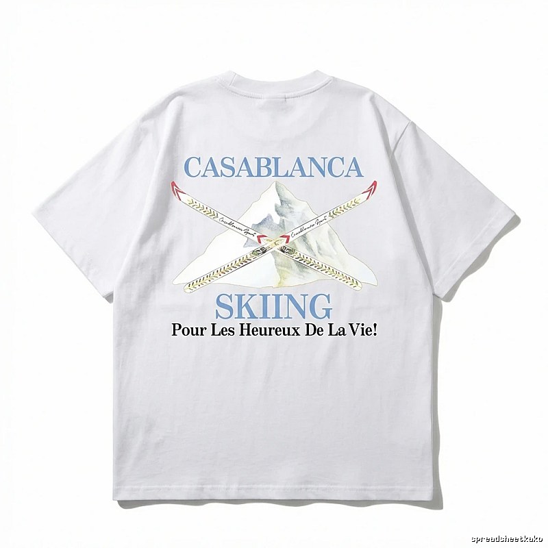 Casablanca Ski Style White T-shirt