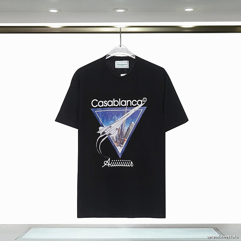 Casablanca Starry Sky Triangle Wind Black T-shirt