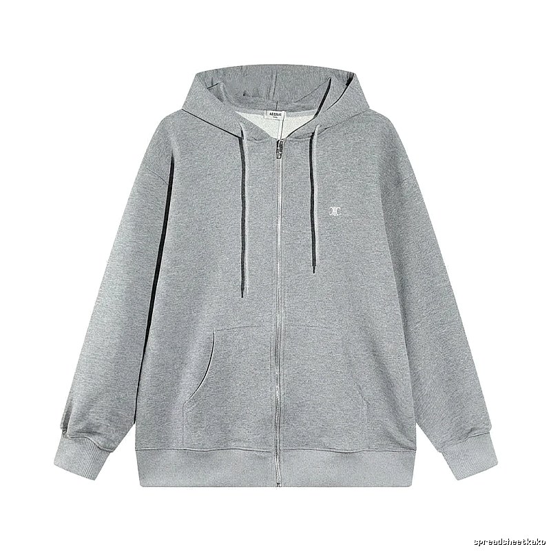 CELINE grey casual style hoodie
