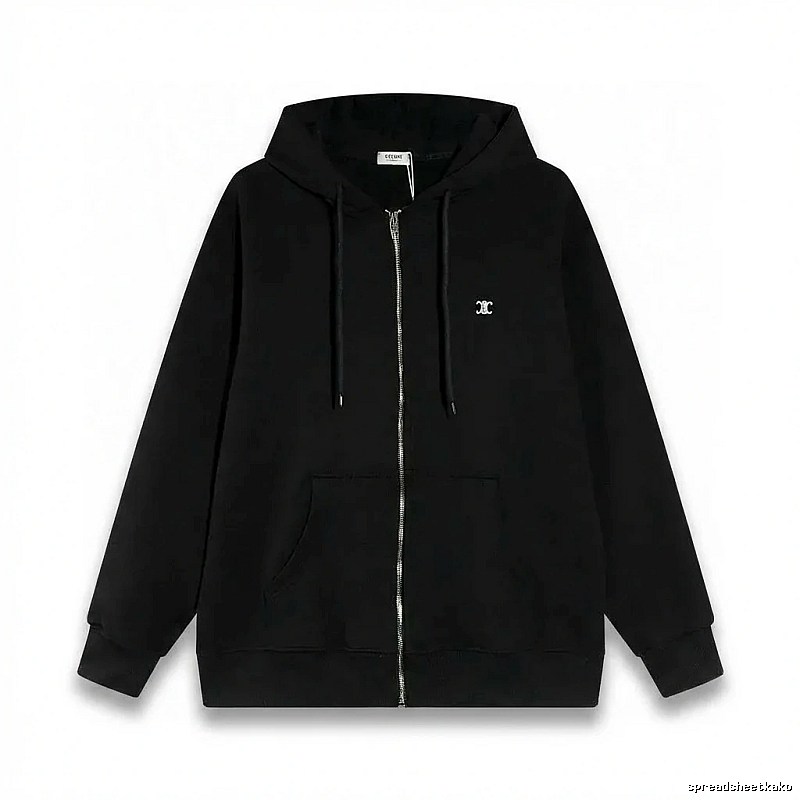 CELINE's classic black hoodie