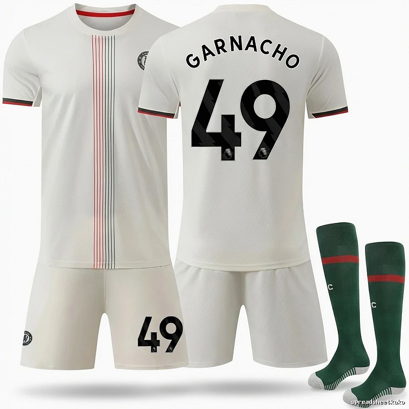 Chelsea Garnacho series white football jerseys