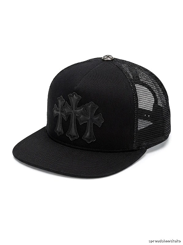 Chrome Hearts Black Trendy Baseball Cap
