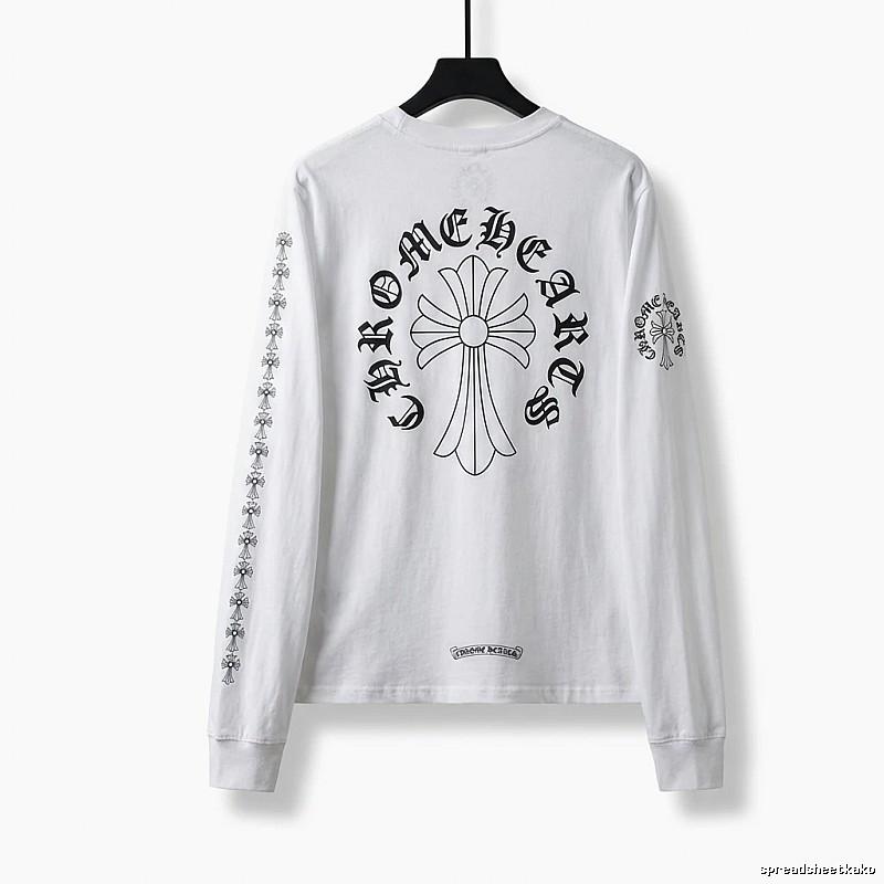 Chrome Hearts Cross Dark Style White T-shirt