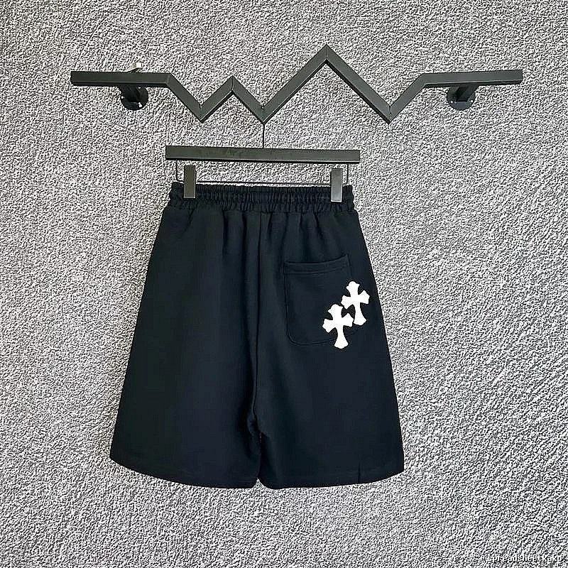 Chrome Hearts Cross Trendy Cool Black Shorts