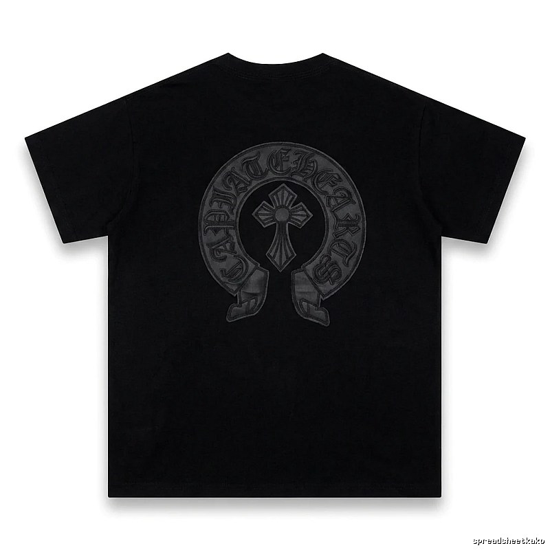 Chrome Hearts Cross Vintage Black Short-sleeve Shirt
