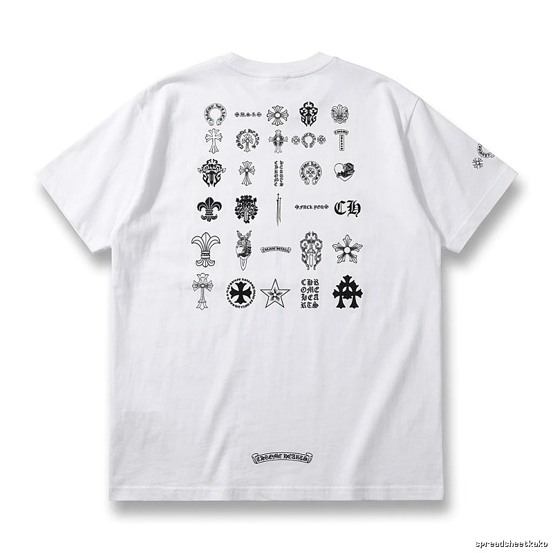 Chrome Hearts Dark Style White T-shirt