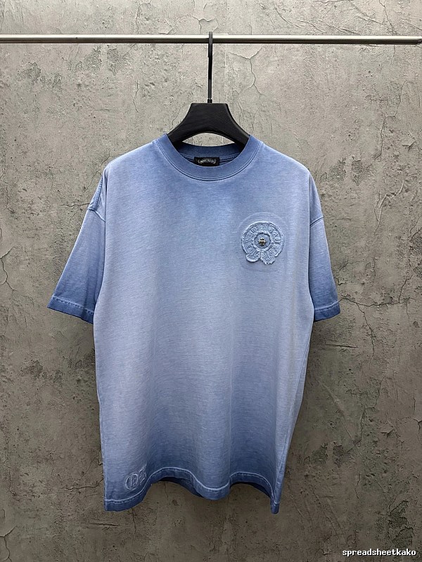 Chrome Hearts Gradient Style Blue T-shirt