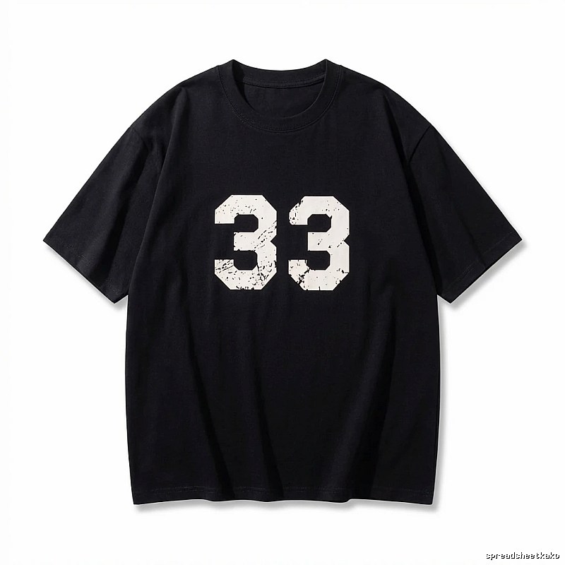 Chrome Hearts No. 33 Retro Black T-shirt