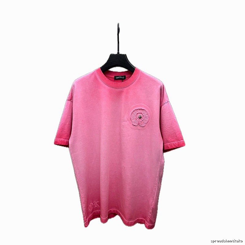 Chrome Hearts Retro Style Pink T-shirt