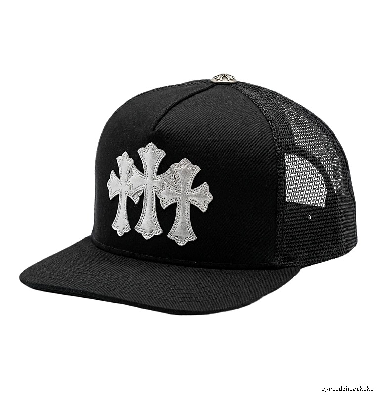 Chrome Hearts Silver Jewelry Black Tide Hat
