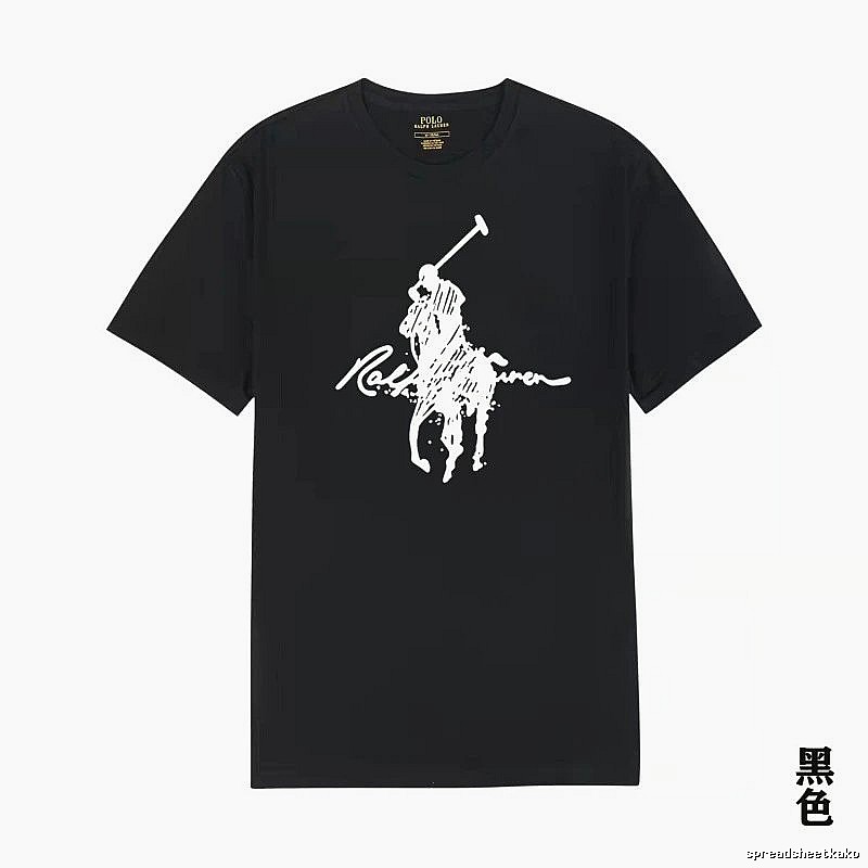 Classic style black T-shirt of Ralph Lauren