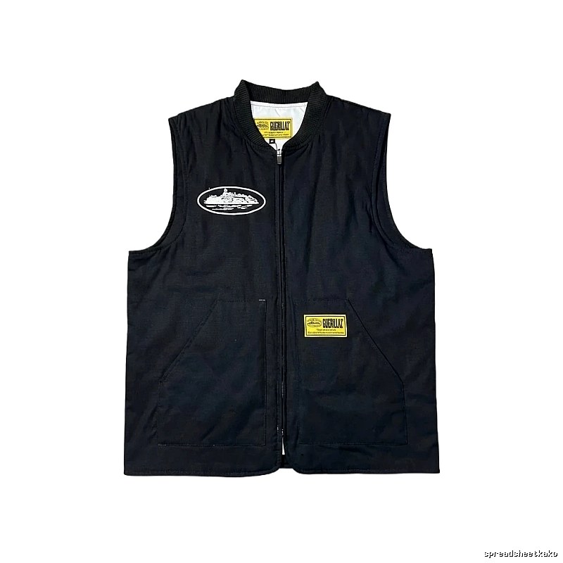 Corteiz black trendy vest