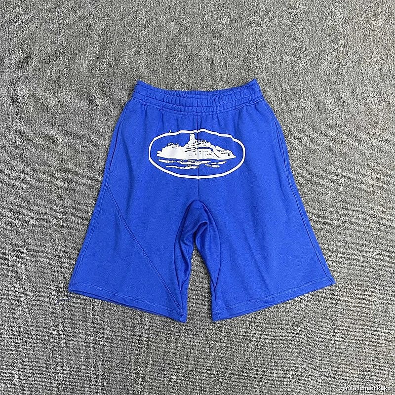 Corteiz Cruise Print Blue Shorts