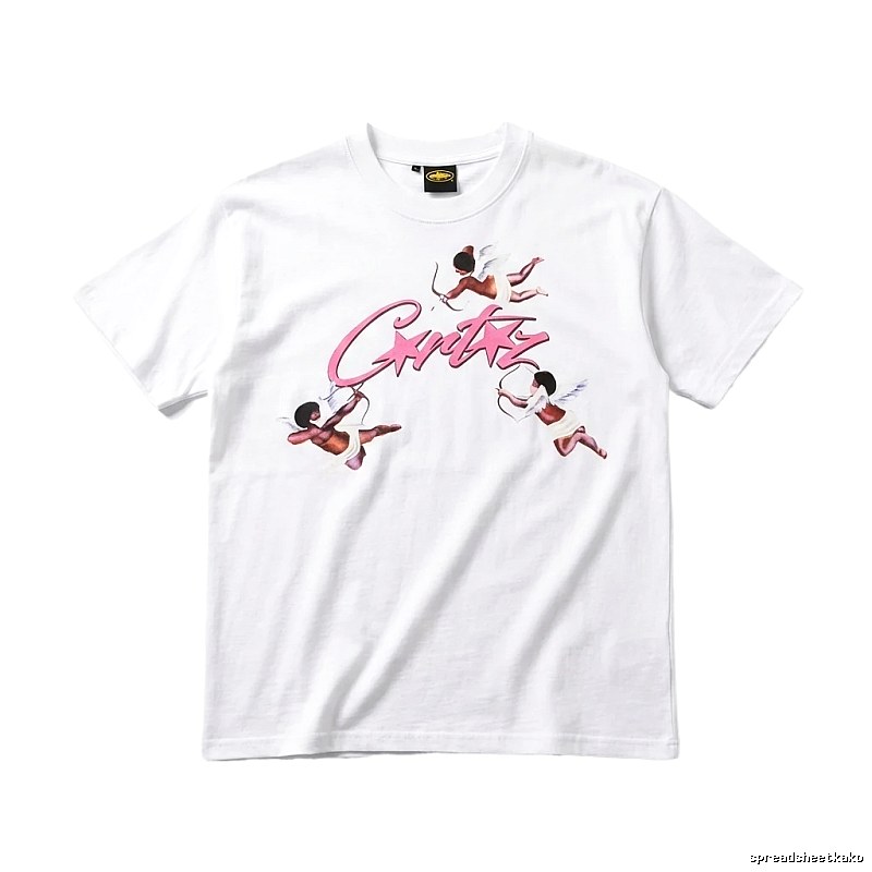 Corteiz Cupid Print White T-shirt