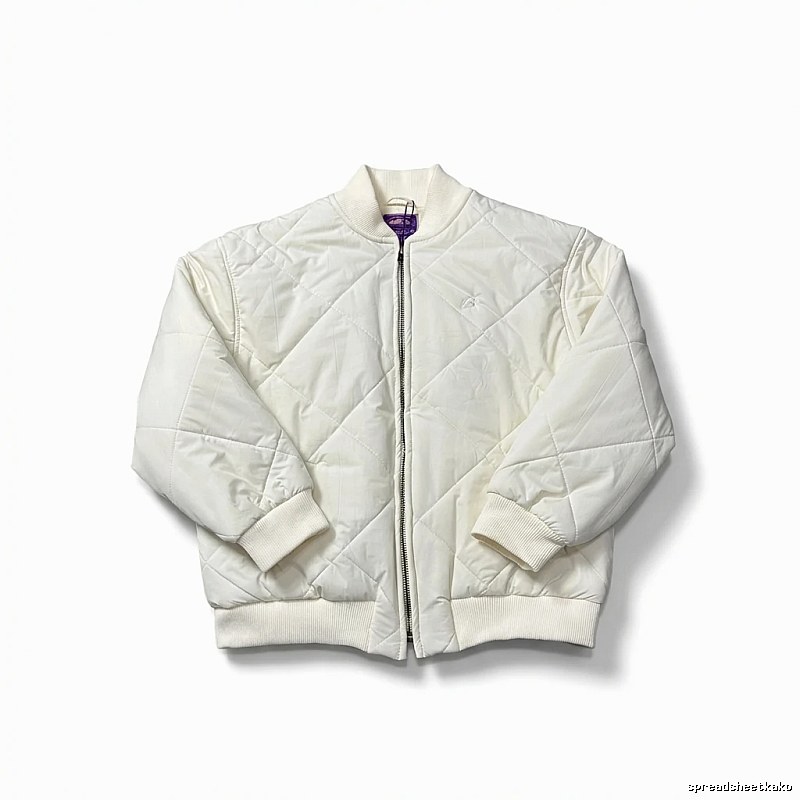 Corteiz diamond grid retro-style white jacket