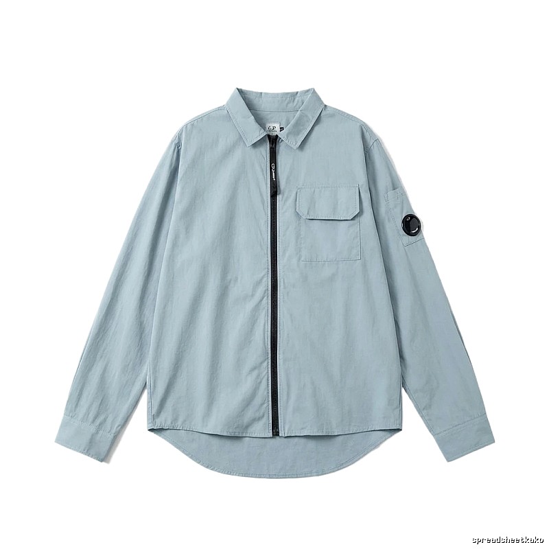 C.P. Series Simple Style Light Blue Shirt