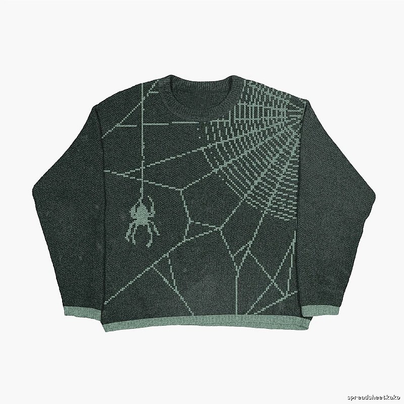 Daily Anime graphic sweater Black Knit Top for City Outfits
