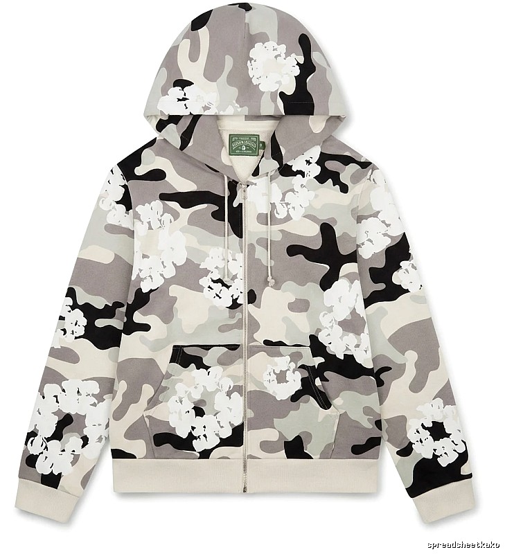 DENIM TEARS Camouflage Print Hoodie