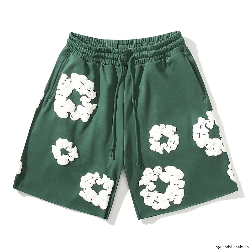 DENIM TEARS Printed Casual Shorts