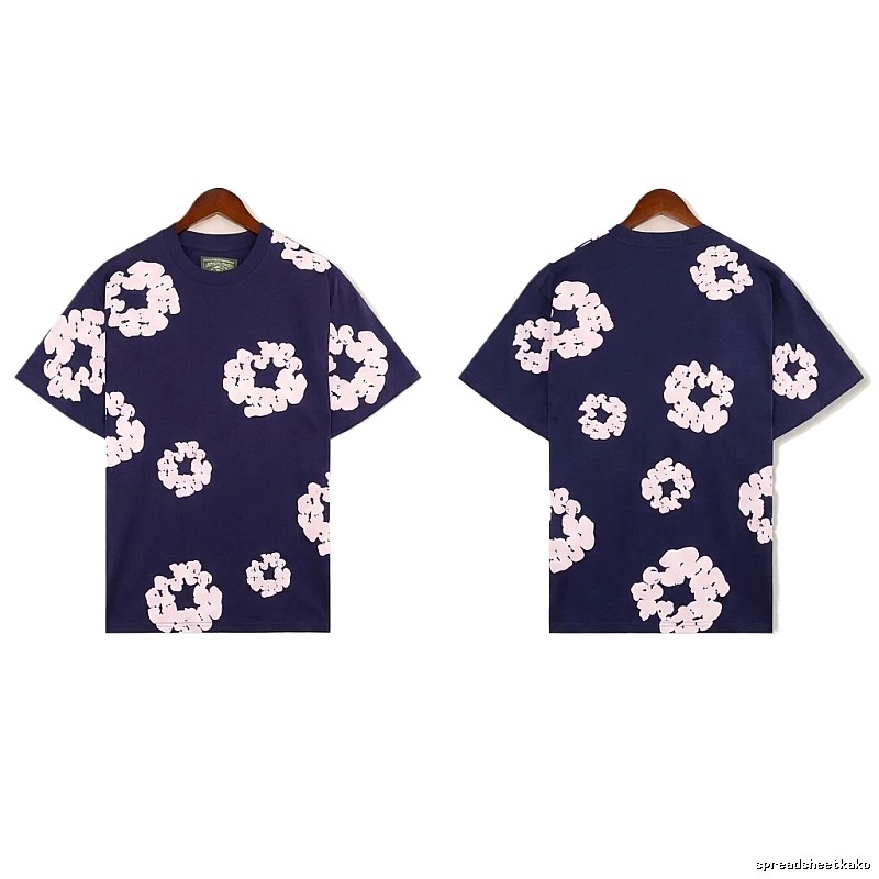 DENIM TEARS Printed Retro Style T-shirt