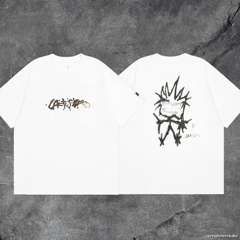 Denim Tears White Graphic T-Shirt Bold Graphic