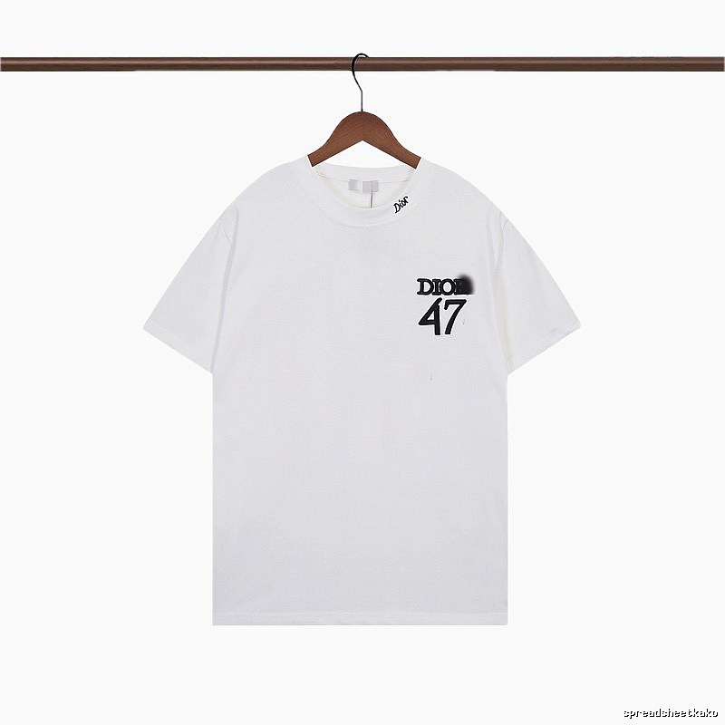 Dior 47 Collection Minimalist Style White T-Shirt