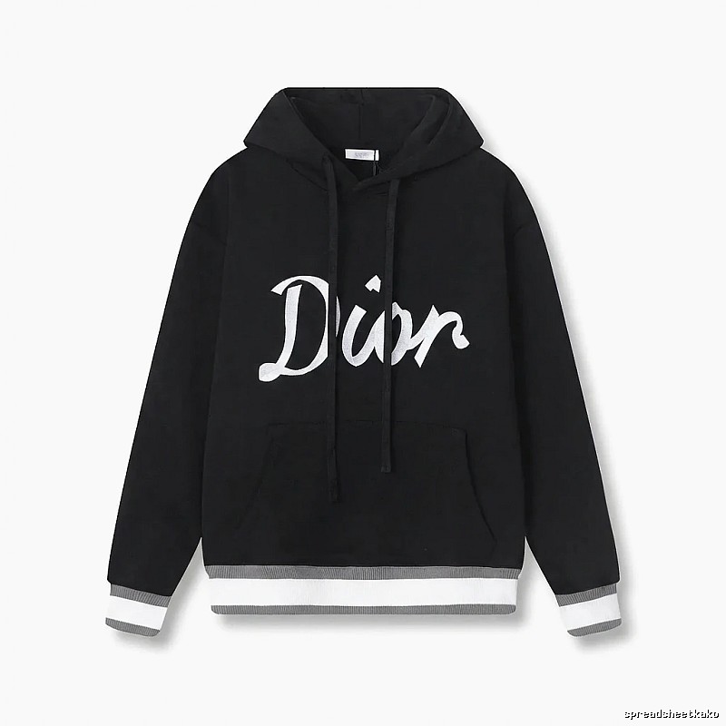 Dior letter-style black sweatshirt