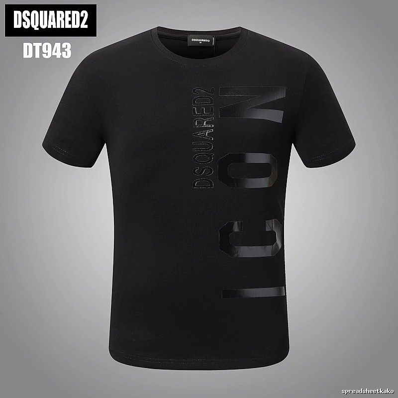 DSQUARED2 ICON Streetwear Black Short-sleeve T-shirt