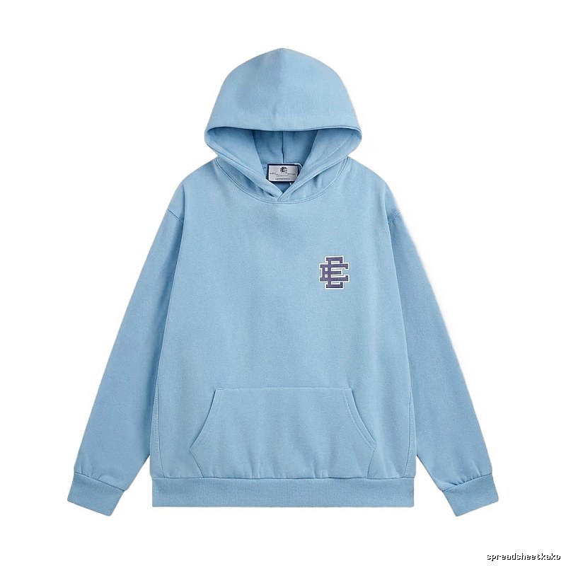 Eric Emanuel Classic Simple Style Blue Hoodie