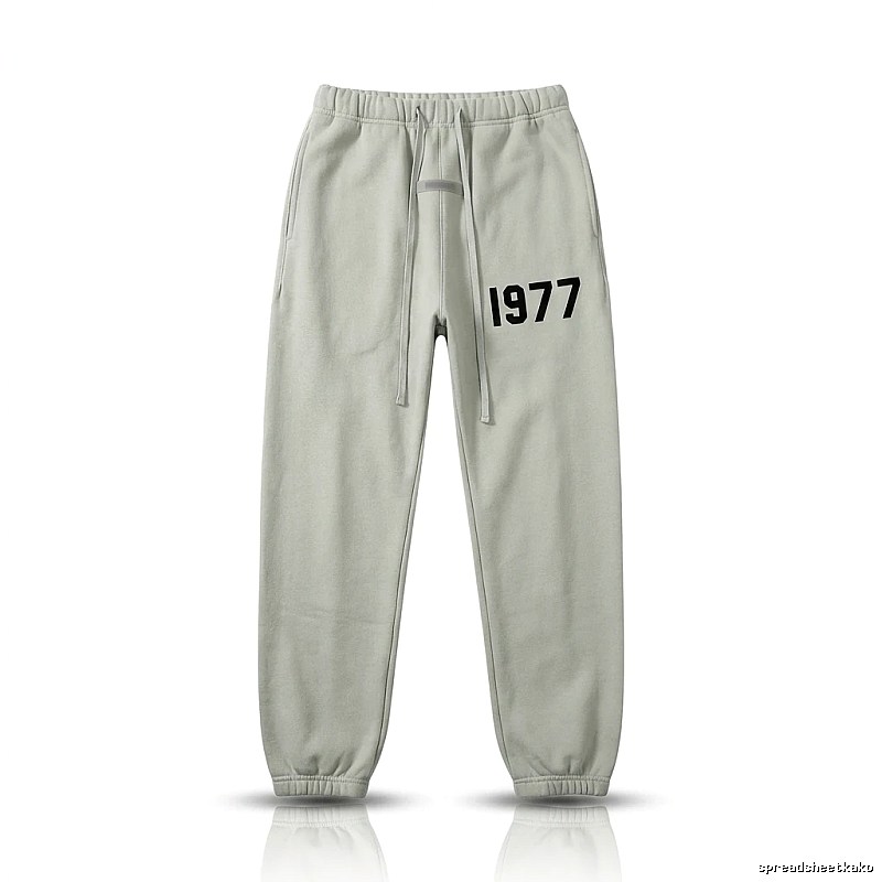 ESSENTIALS 1977 Casual Style Light Gray Sweatpants