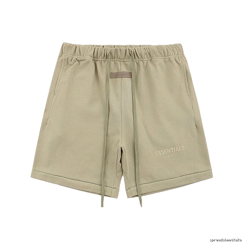 ESSENTIALS Basic Khaki Shorts