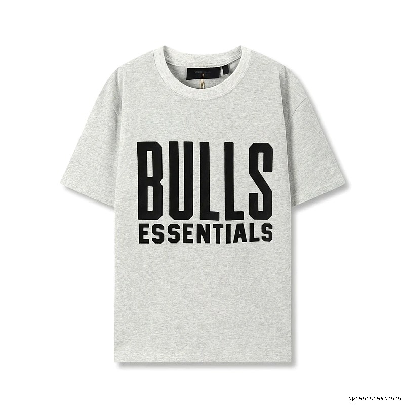 ESSENTIALS Bulls Style Grey T-shirt