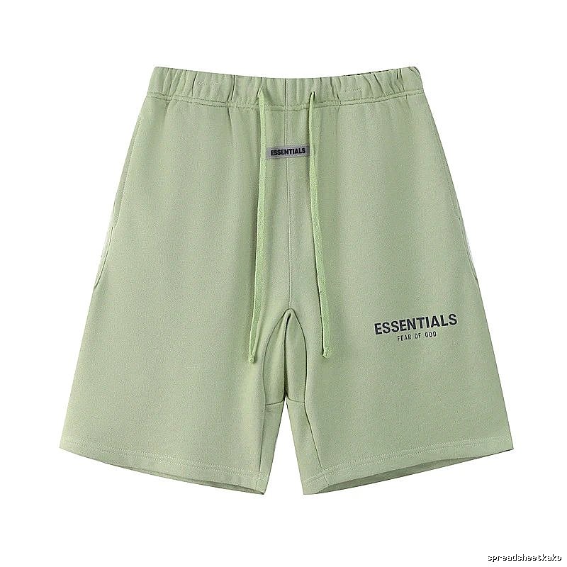 ESSENTIALS casual style light green shorts