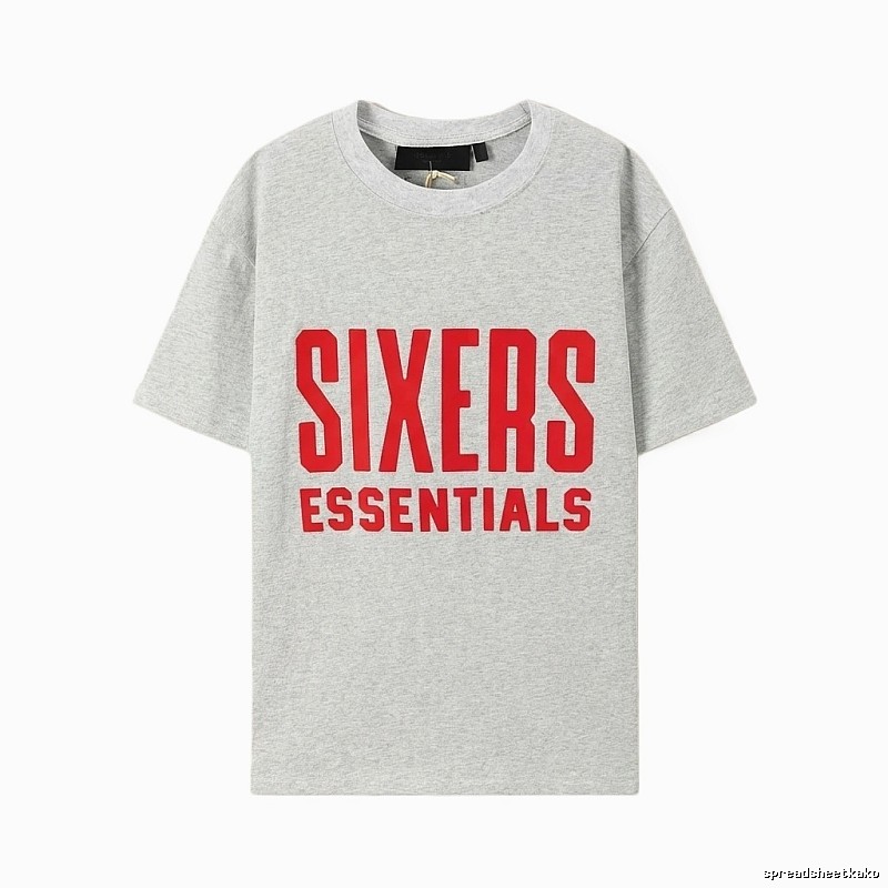 ESSENTIALS Grey Minimalist Style T-shirt