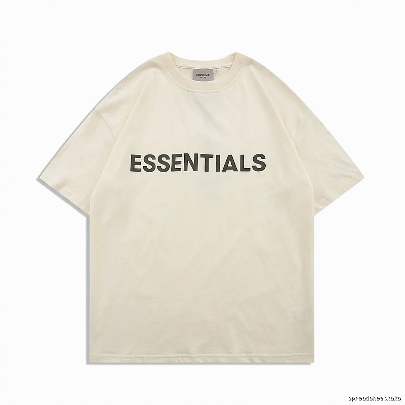 ESSENTIALS minimalist style beige T-shirt