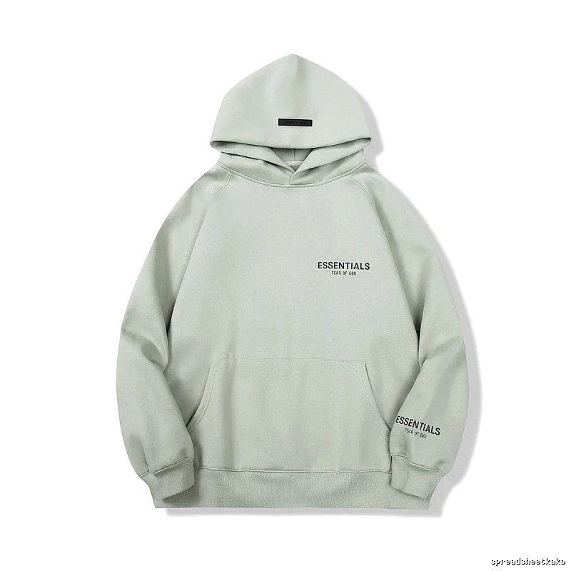 ESSENTIALS minimalist style light gray sweatshirt