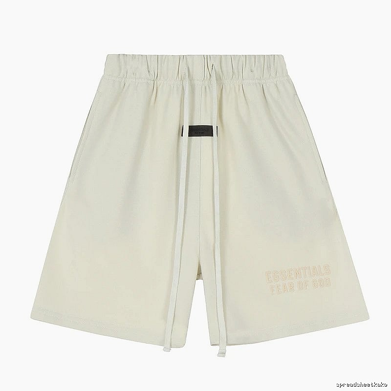 ESSENTIALS minimalist style off-white shorts