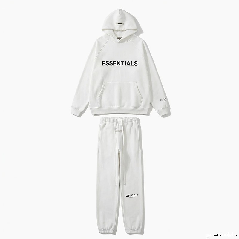 ESSENTIALS minimalist style white suit