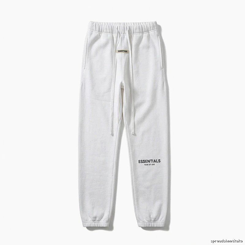 ESSENTIALS Simple Style White Sweatpants