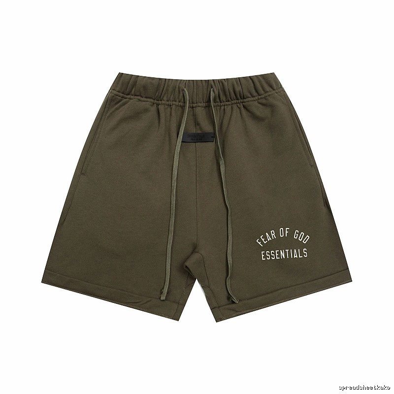 ESSENTIALS trendy brand army green shorts