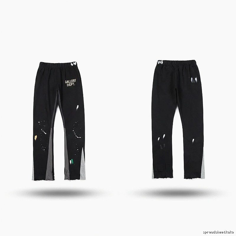 Gallery Dept Graffiti Street Style Black Pants