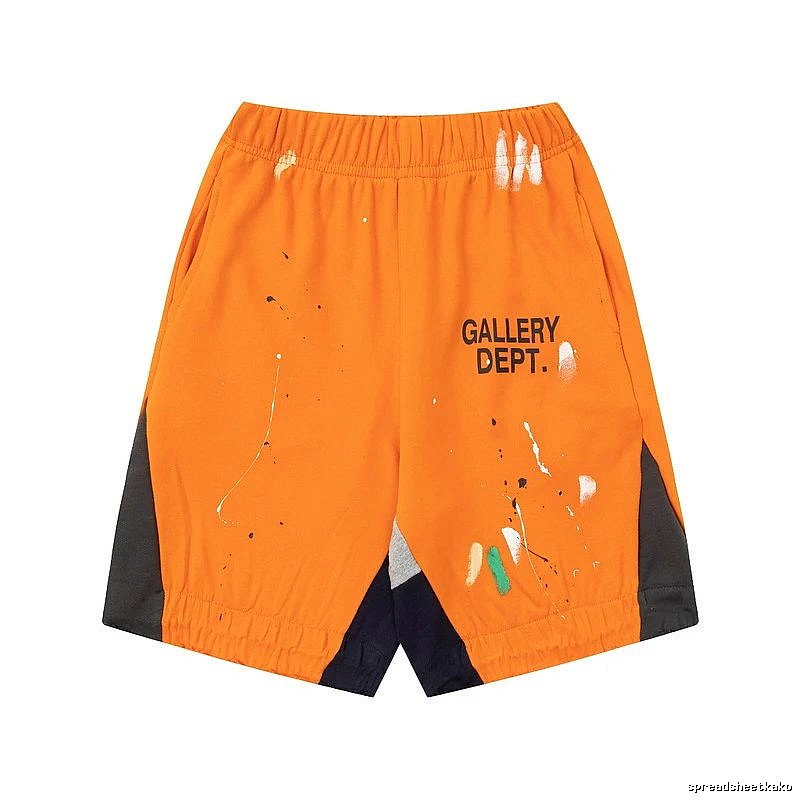 Gallery Dept Graffiti-style Orange Shorts
