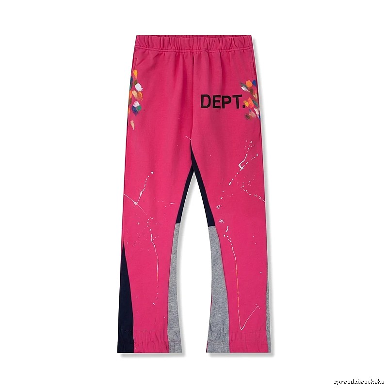 Gallery Dept Graffiti Style Pink Trousers