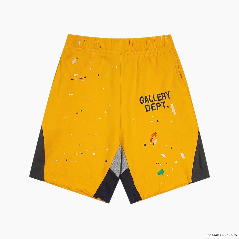 Gallery Dept. Graffiti-style Yellow Shorts