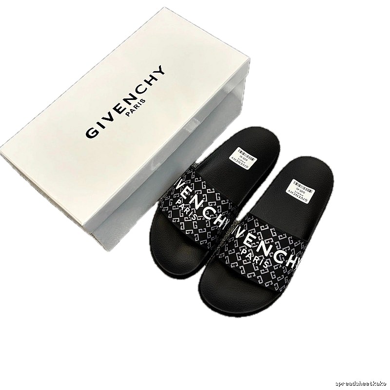 Givenchy 4G Monogram Street-style Black Slippers
