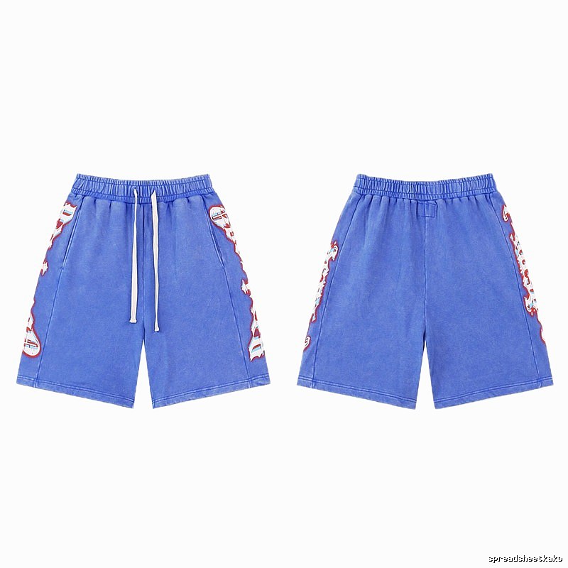 Godspeed Printed Street Style Blue Shorts
