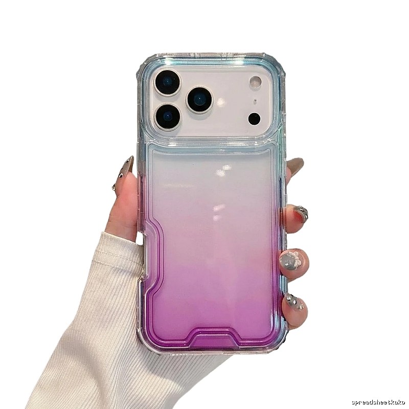 Gradient transparent iPhone case