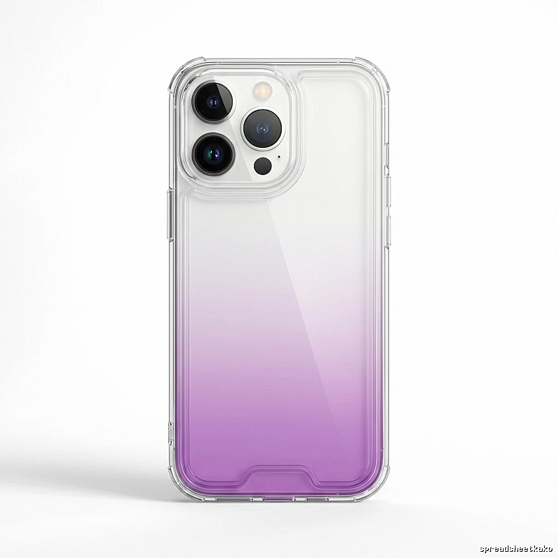 Gradual-transparency iPhone case of trendy brand