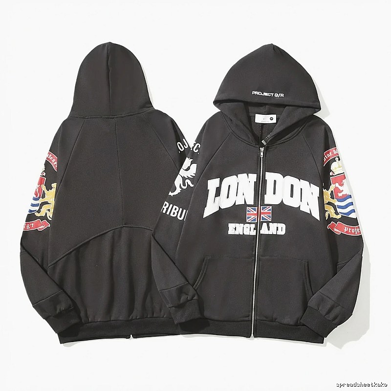 Grailz London-style black hoodie